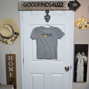 Cactus Boys Sz 7 Rainbow Tshirt Be Yourself